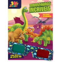 Dinossauros 3d Magic 16 Peças - Colorir