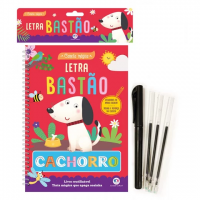 Livro de Atividades Caneta Mágica Letra Bastão - Espiral