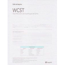 WCST - Teste Wisconsin de Classificação de Cartas - Pacote com 25 folhas