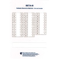 Teste Não Verbal de Inteligência Geral BETA III: Subtestes Raciocínio Matricial e Códigos - Crivo para Correção - Subtestes Raciocínio Matricial