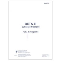 Teste Não Verbal de Inteligência Geral BETA III: Subtestes Raciocínio Matricial e Códigos - Subtestes Código - Folha de Resposta