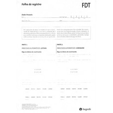 FDT - Five Digit Test - 25 Folhas de Respostas
