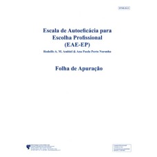 EAE-EP - Escala de Autoeficácia para Escolha Profissional 2a Edição - Bloco de Apuração