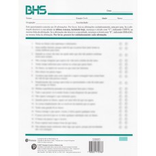 Escalas Beck - Folha de Resposta do BHS