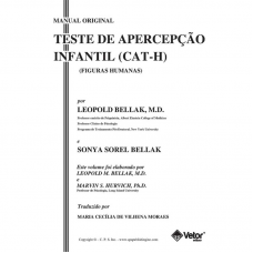 CAT-H - Teste de Apercepção Infantil – Figuras Humanas- Livro de Instruções Vol. 1 - Original e Adaptação