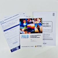 Palográfico - Teste de Personalidade - Coleção (com um bloco de 25 folhas e 5 roteiros)